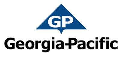 Logo for Georgia Pacific, a brand sold by Clares