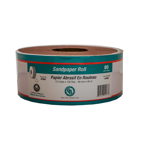 Circle Brand Paper Back Sandpaper 150′ Roll